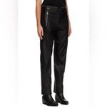 Rag and Bone NWT $1195  Black Sedona Moto Real Leather Pants 12 Photo 1