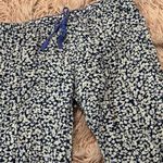 Gap Floral Print Pajama Pants - Blue and White Photo 6