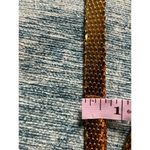 Vintage Gold Tone Brass Fish Scale Metal Belt Gold Photo 4