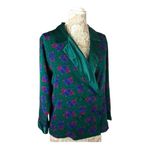 Victoria's Secret Vintage Victoria’s Secret Gold Label Floral Green Pajamas set size small * Photo 7