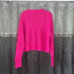 American Eagle Pink Cropped Sweater Photo 1