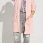 Torrid  Open Front Stich Detail Duster Cardigan Sweater Baby Pink 3X Photo 0