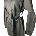 Hansel + Gretel Kennedy cut out waist Shirt Dress Black Sz S Photo 4