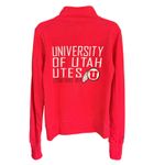 Jansport A8  University of Utah Utes Red Quarter Zip Sweatshirt Women's Medium Photo 1