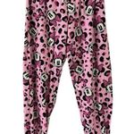 Disney Minnie Mouse Pink Textured Loungewear Jogger Pajama Pants Womens Small Photo 0