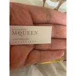 Alexander McQueen Black Embroidered Floral Clutch Evening With Knuckle Handle Photo 6