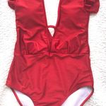 red one piece swimsuit | never worn Size M Photo 0