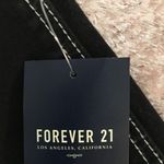 Forever 21 black jean skirt with thick white stitch Photo 2