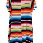Anthropologie Judith March Sedona Serape Rainbow Striped Tunic Dress Photo 23