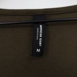 American Giant Women's Luxe Rib Square Neck Long Sleeve Size M Green Size M Photo 2