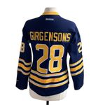 NHL BUFFALO SABERS Hockey Jersey Womens Sz Small Number 28 Zemgus Girgensons Blue Photo 9