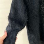 NWT VINTAGE RARE Fur Embellished h Black Winter Coat Medium Photo 6