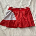 Adidas Stella McCartney Laser Cut Tennis Skirt Size Medium Red Photo 5