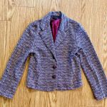 Chinese Laundry Vintage Pink Striped Knit Blazer Womens XSmall Photo 1