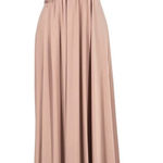 La Femme Blush Pink Strapless High Slit Floor-Length Formal Gown Size 6 Photo 0