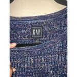 Gap Womens Large Blue Multicolor Knit Crew Neck Long Sleeve Sweater Photo 1