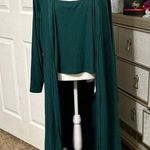 Lane Bryant  forest green kimono with‎ tank top Photo 0