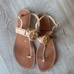 Tory Burch  Tan Leather Thong Sandals Photo 3