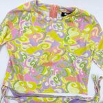 Beach Riot NEW X Free People Rashguard Bikini Swim Set Lindsay Soleil 70s Swirl Photo 4