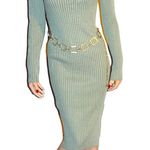 Say What Pistachio Green Sweater Dress M NWT Photo 2