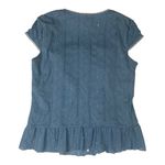 Studio 1940  size extra large corset front Light Blue Blouse y2k 90s lace sweethe Photo 10