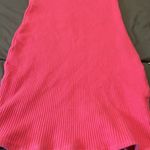 Urban Outfitters  Bodycon Ribbed Cotton Pink Dress Size Medium Photo 6