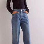 Free People NWT  We The Free Cora Long Rise Slouchy Jeans Size 26‎ Baggy Photo 0