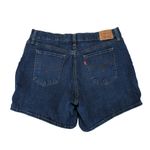 Levi's Mid-length Short Denim Jean Shorts Stretch Women's Size 33 Dark Wash Midi Photo 1