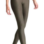 prAna ‎ Misty Jacquard Ruched Yoga Cargo Green Ankle Length Leggings Sz Small Photo 0
