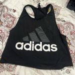 Adidas  Black cropped razor back Top Photo 0