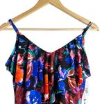 Magicsuit Flower Child Floral Separate Rita Ruffle Tankini Swimsuit Top Size 12 Blue Photo 4