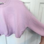 ZARA Lilac Wide Sleeve Cropped Sweater MEDIUM Photo 2