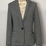 Philosophy striped ponté stretch knit blazer jacket S Photo 0
