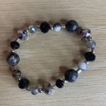 Preloved Disco Ball Beaded Bracelet Black Photo 1