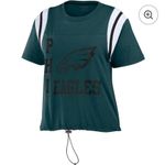 Fanatics NWT  Midnight Green Eagles Women's T-Shirt - sm sold out  Erin Andrew’s Photo 0