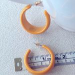 Lulus Orange open hoop earrings Photo 1