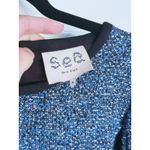 Tuckernuck Sea NY Wool Tweed Sheath Dress 4 Blue Career Designer Dark Academia Photo 2