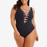 Bleu Rod Beattie Party Animal Over-the-Shoulder One-Piece Photo 0