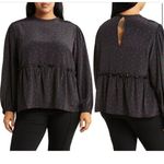 Sanctuary Loveless long sleeve blouse with balloon sleeves size 1X gorpcore Photo 1