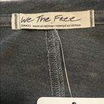 We The Free Free People Women's Gray V-Neck Oversized Top Small Photo 3