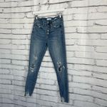 Vervet Flying Monkey High Rise Skinny Jeans Button Fly Distressed Women’s 26 Y2K Blue Photo 7