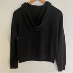 MC2 St Barth Wool Cashmere Blend Knit Hooded Crop Sweater Hot Pink Spell Out Black Size M Photo 7