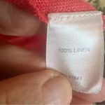 J.Jill Love Linen 100% Linen Bright Pink Flowy Cardigan Size Medium Career Wear Photo 5