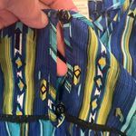 6 Degrees  short shift dress size small blue green lined new with tags Photo 6