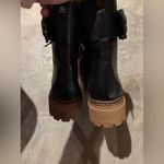 Sam & Libby  Samantha Combat Boots 8 New Faux Leather Zip Lace Up Embellished Photo 3