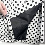 Jessica White Black Polka Dot Raincoat Jacket Sz L (14 Photo 7