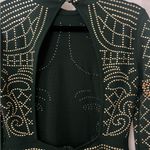 BANJUL  Black Dress with Gold Accents Photo 7