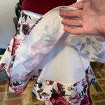 City Triangles City Triangle 2 piece set with burgundy backless top & full pink floral skirt. Photo 1