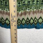 Dress Barn Boho Womens Embellished Beaded Tunic Top Size XL  Green Blue Tie Dye Photo 7