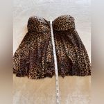 Merona  Leopard Print Push Up Padded Tube Top Tank Flowy Shirt Women’s Sz M EUC Photo 6